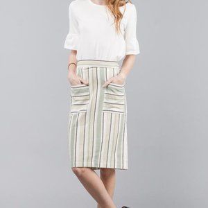 Striped Slim Fit Skirt